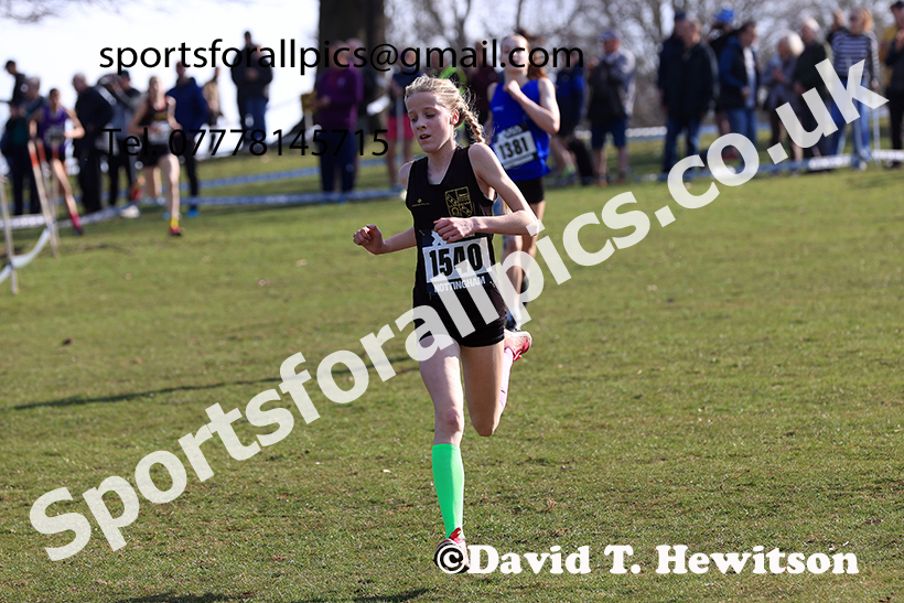 Girls under-13s 2025 UK CAU Inter Counties Cross Country Champs., Wollaton Park, Nottingham. Photo: David T. Hewitson/Sports for All Pics